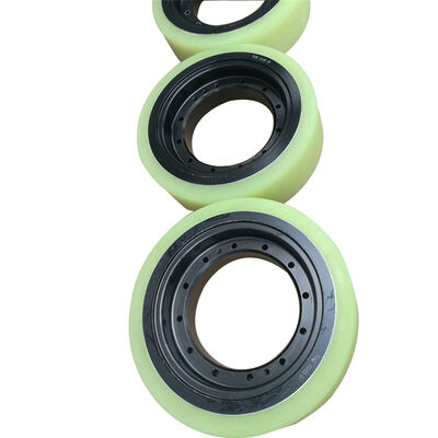 高負荷ロボットタスクをサポートし、スムーズな操作を保証するように設計されたAGVホイール（黒またはカスタムカラー）