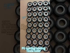 オーダーメイド アルミコア ポリウレタン表面のゴムローラーホイール